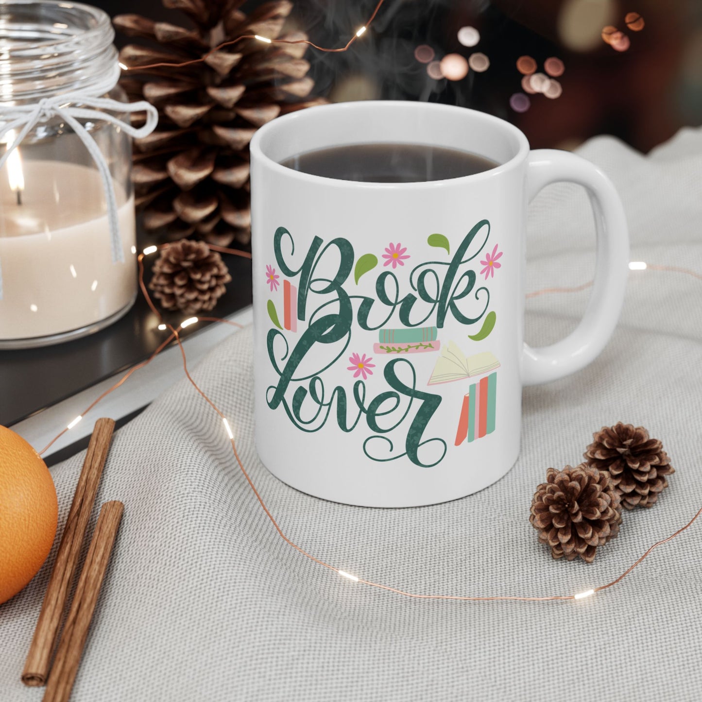 Book Lover Mug | Reading Gift for Bibliophiles | 11 oz & 15 oz Ceramic Cup