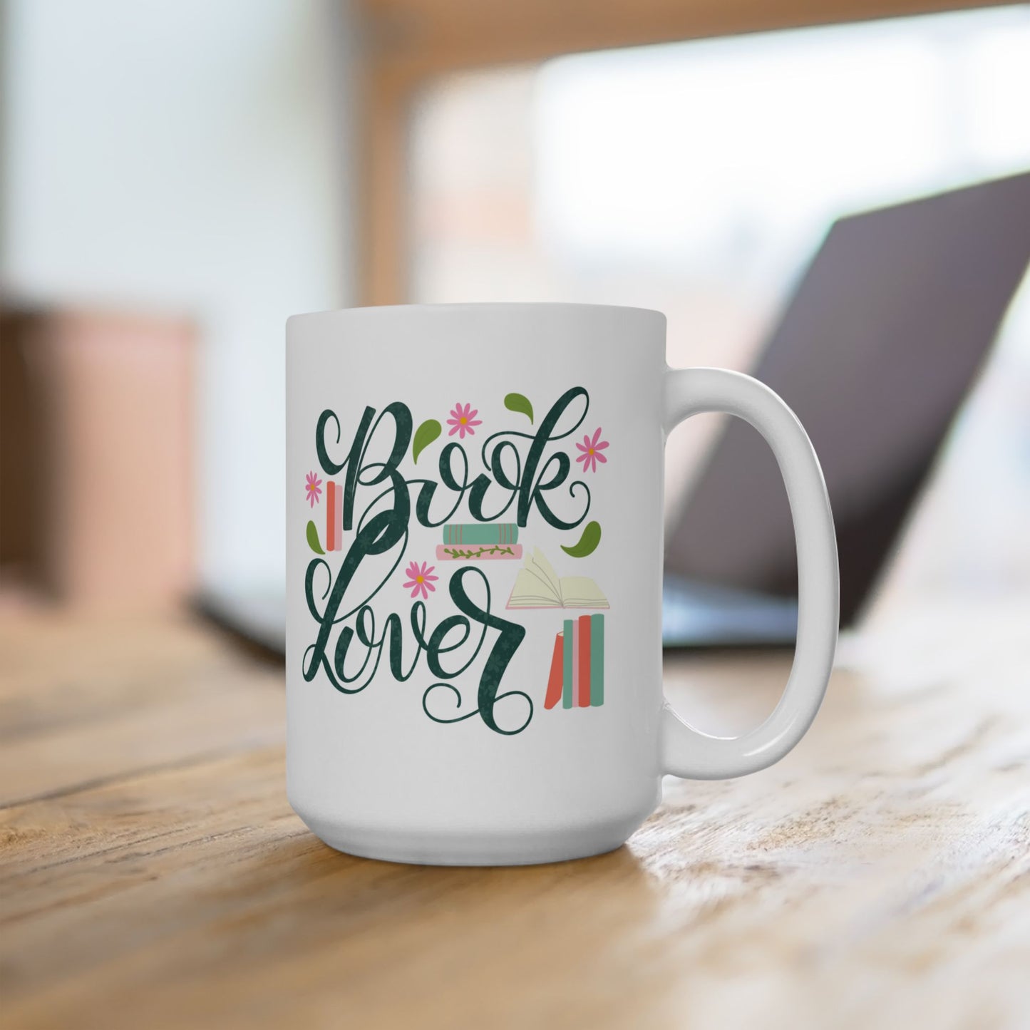 Book Lover Mug | Reading Gift for Bibliophiles | 11 oz & 15 oz Ceramic Cup