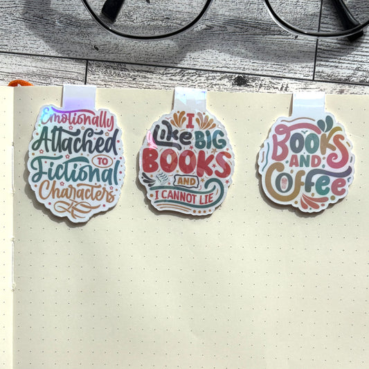Bookish Sayings Magnetic Bookmarks – Fun & Relatable Quotes for Readers