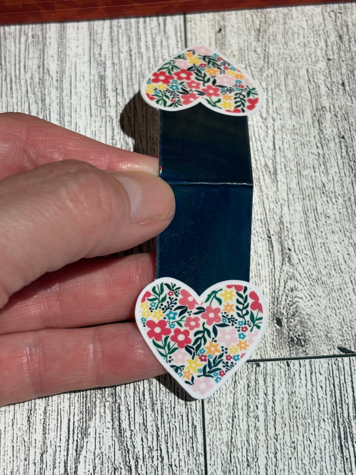 Floral Magnetic Bookmarks – Heart, Coffee Cup & Flower Designs