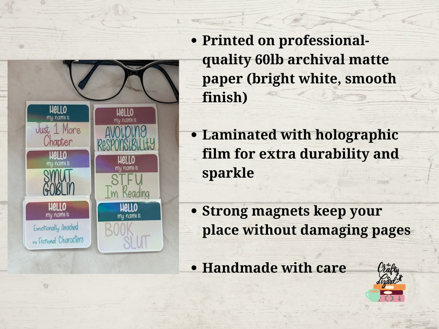 Hello, It’s Me Magnetic Bookmark | Funny Reader Name Tag Bookmark | Book Lover Gift