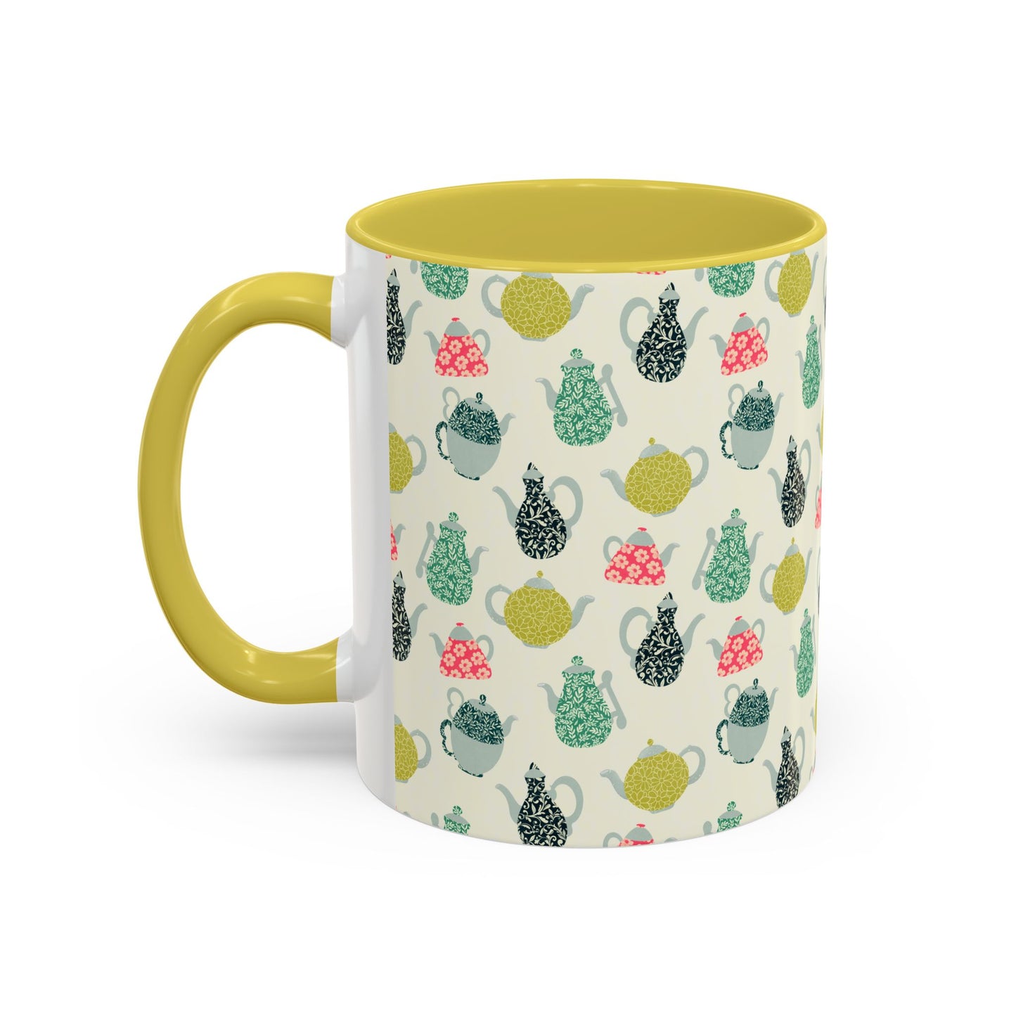 Teapots Mug – Cozy Two-Tone Book Lover Coffee Cup | Reading Gift for Tea Drinkers