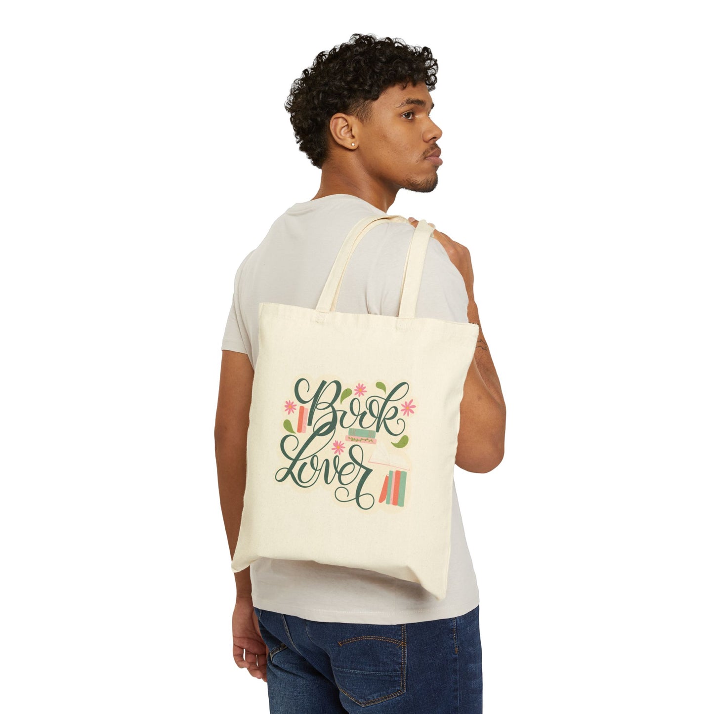 Cotton Canvas Bag for Book Lovers