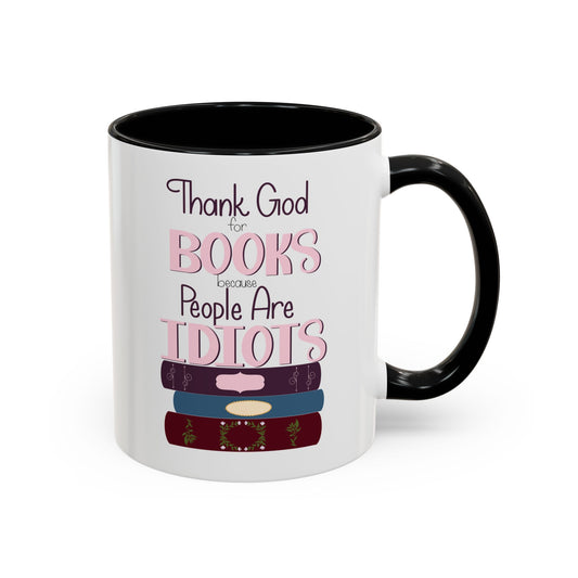 Thank God for Books Accent Coffee Mug (11, 15oz)