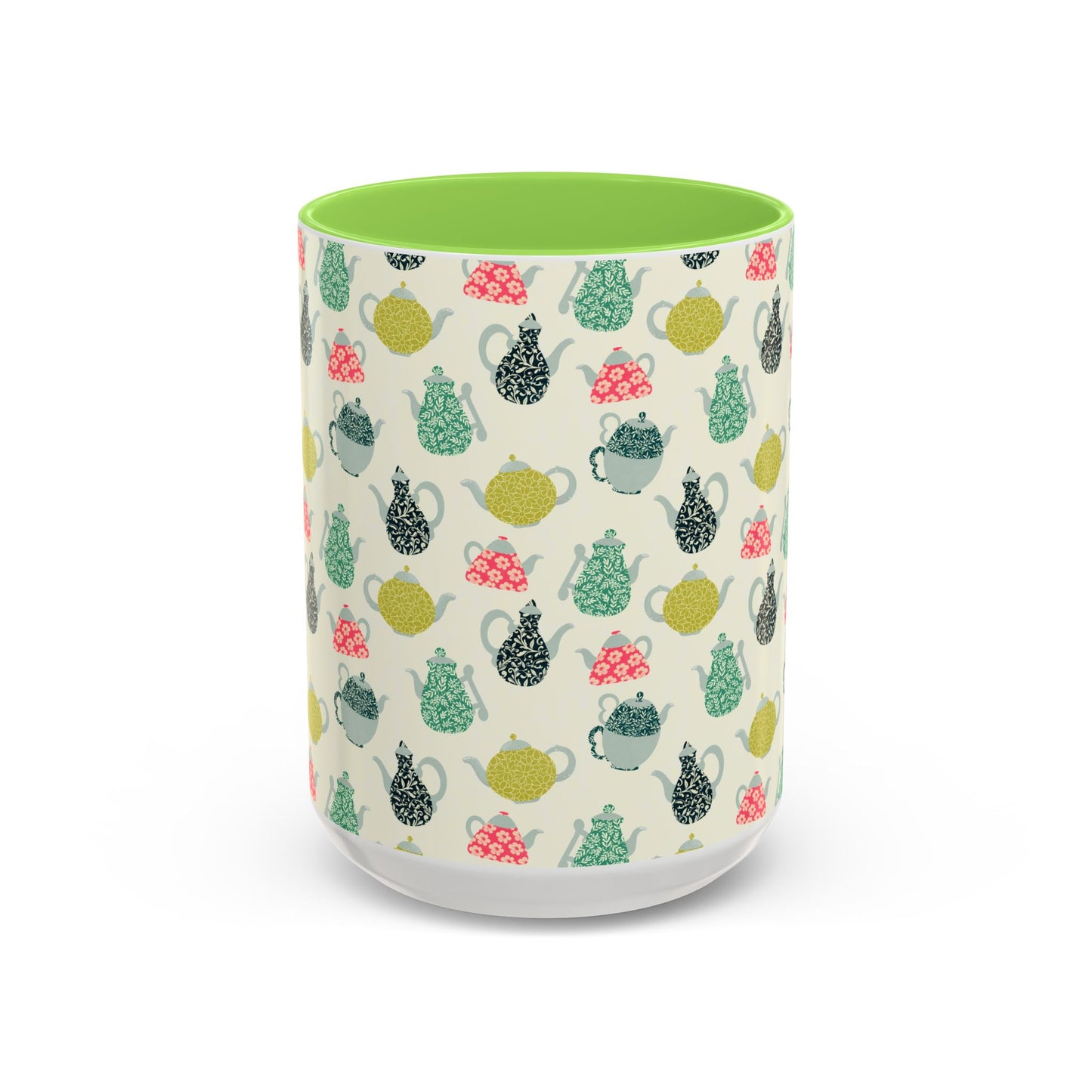 Teapots Mug – Cozy Two-Tone Book Lover Coffee Cup | Reading Gift for Tea Drinkers