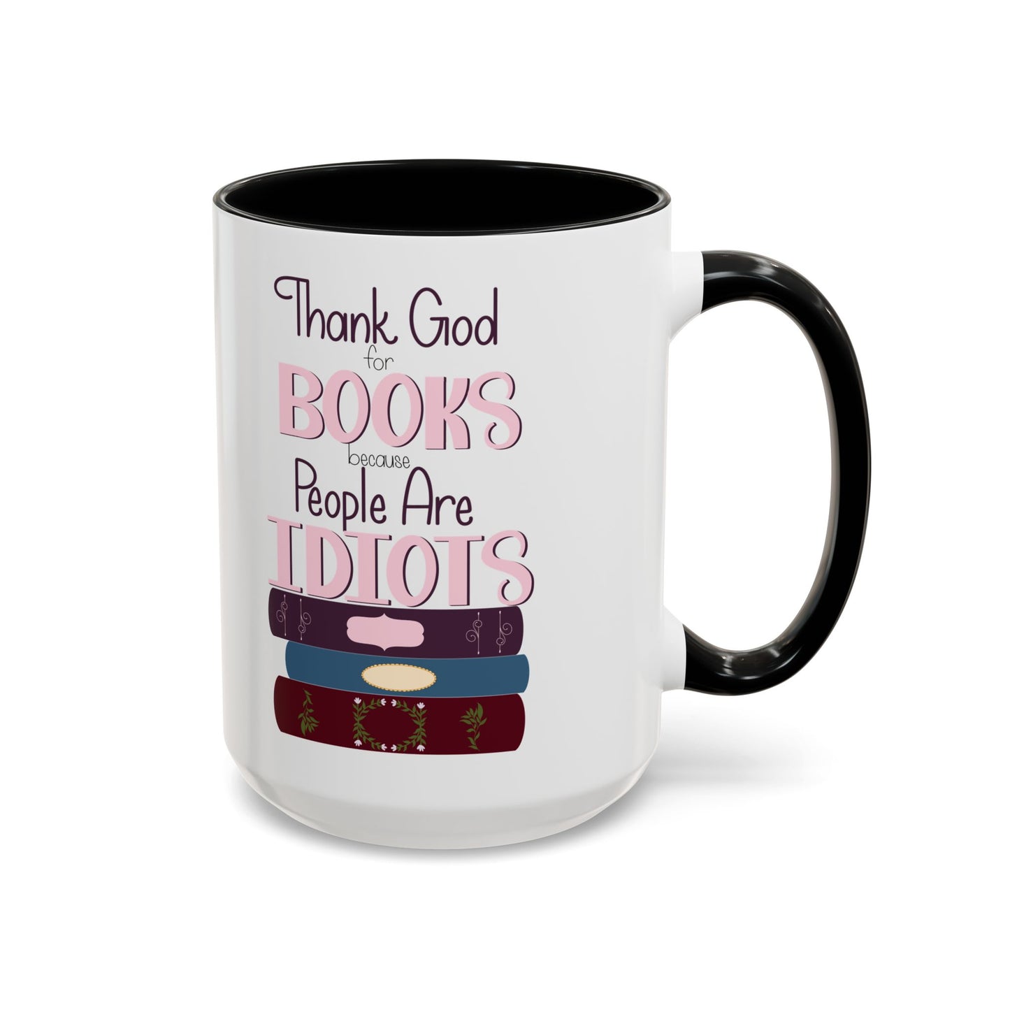 Thank God for Books Accent Coffee Mug (11, 15oz)