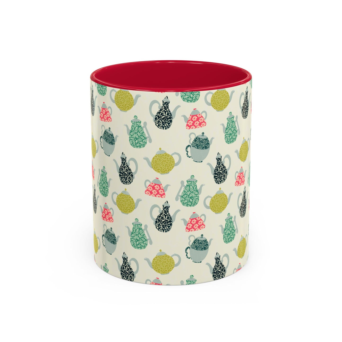 Teapots Mug – Cozy Two-Tone Book Lover Coffee Cup | Reading Gift for Tea Drinkers