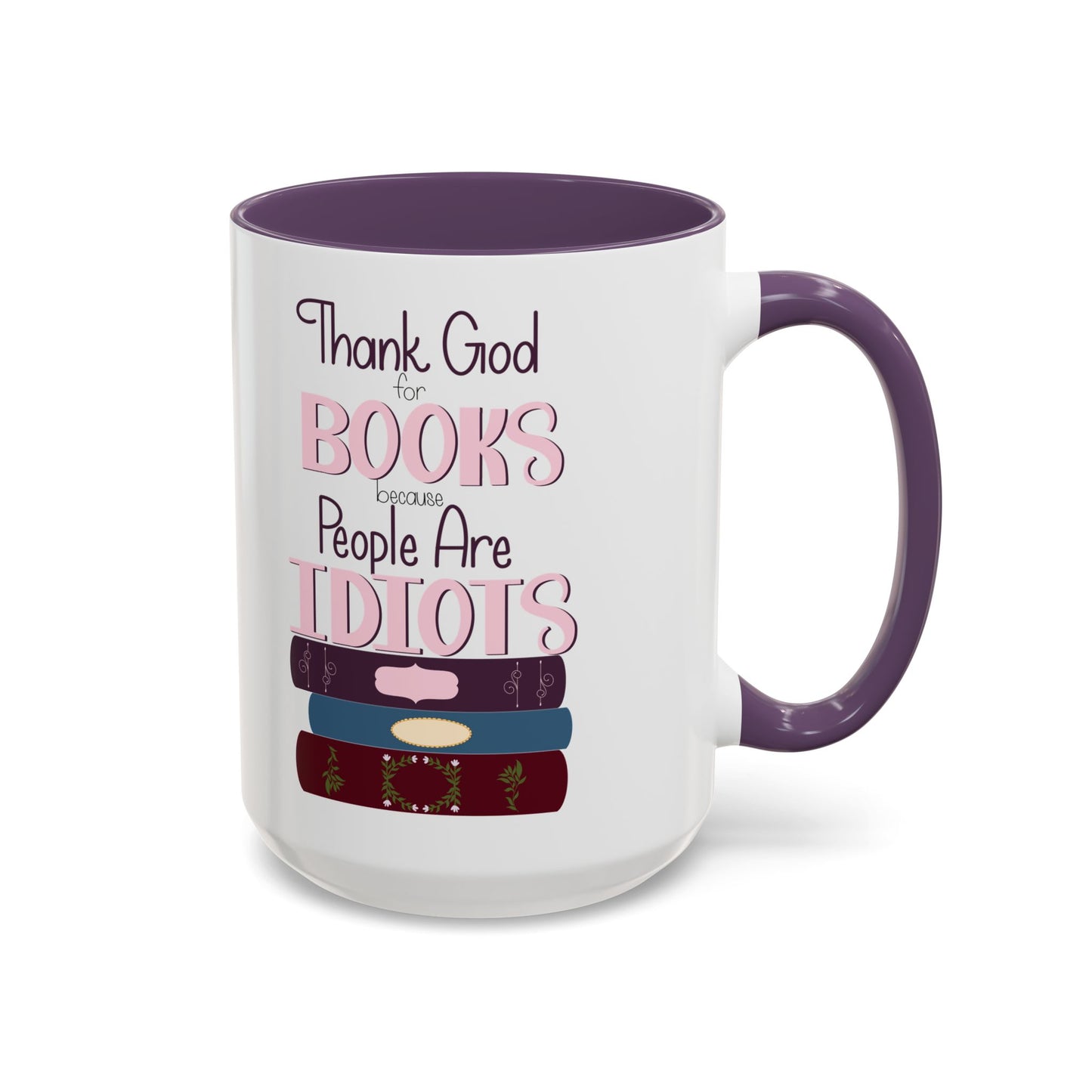 Thank God for Books Accent Coffee Mug (11, 15oz)