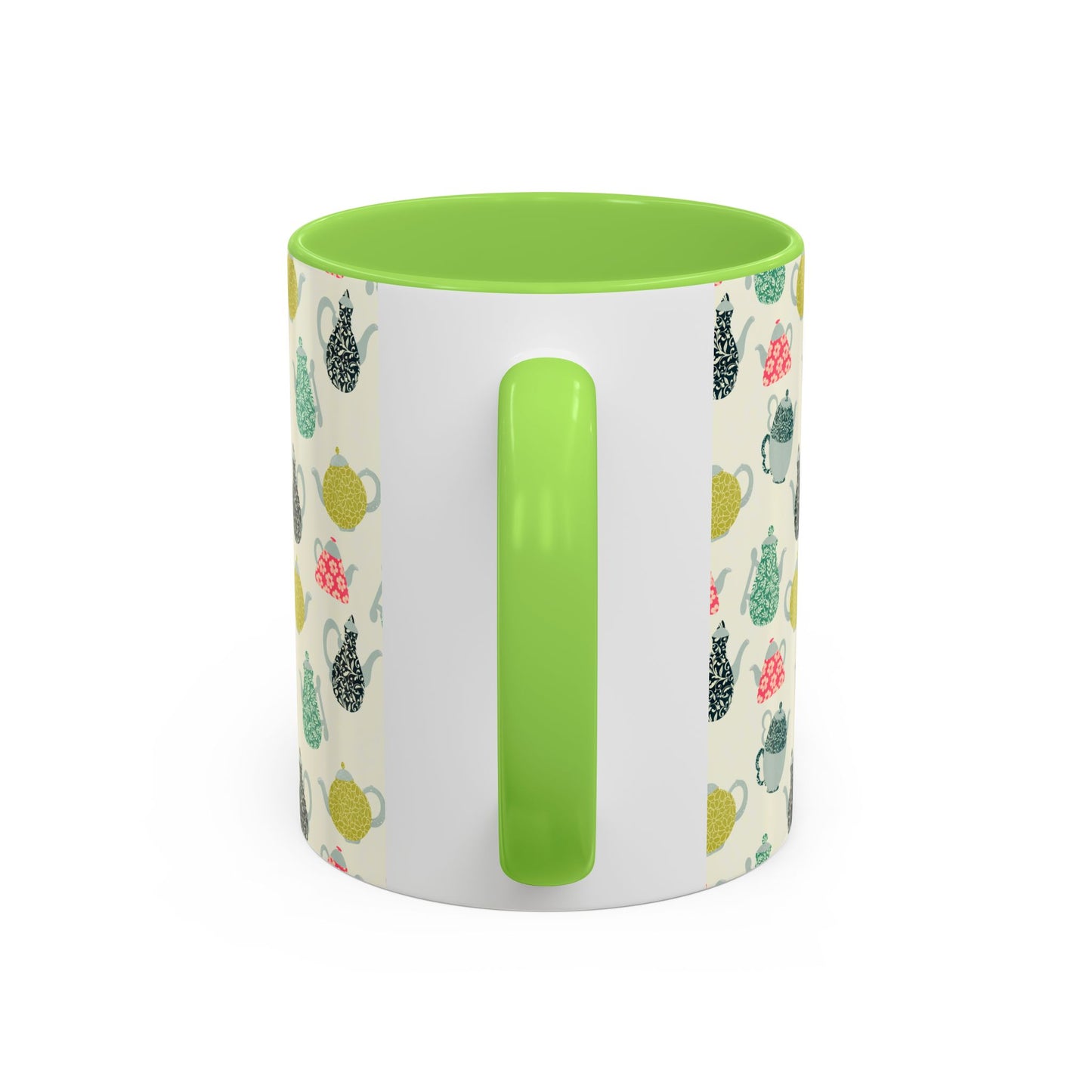 Teapots Mug – Cozy Two-Tone Book Lover Coffee Cup | Reading Gift for Tea Drinkers