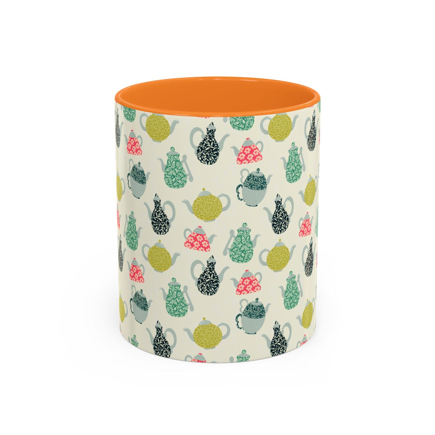 Teapots Mug – Cozy Two-Tone Book Lover Coffee Cup | Reading Gift for Tea Drinkers