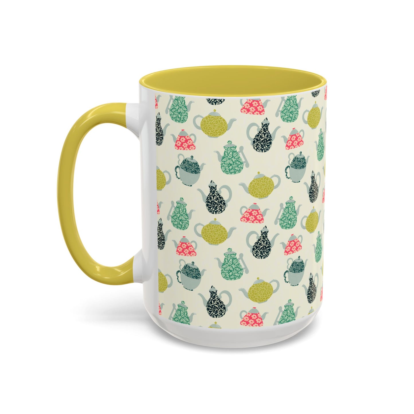 Teapots Mug – Cozy Two-Tone Book Lover Coffee Cup | Reading Gift for Tea Drinkers