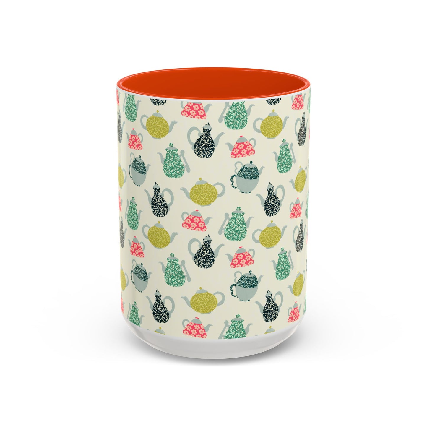 Teapots Mug – Cozy Two-Tone Book Lover Coffee Cup | Reading Gift for Tea Drinkers