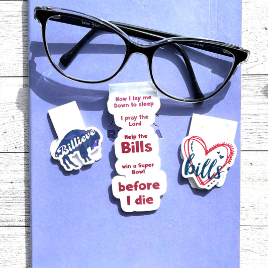 🦬 Buffalo Football-Inspired Magnetic Bookmarks