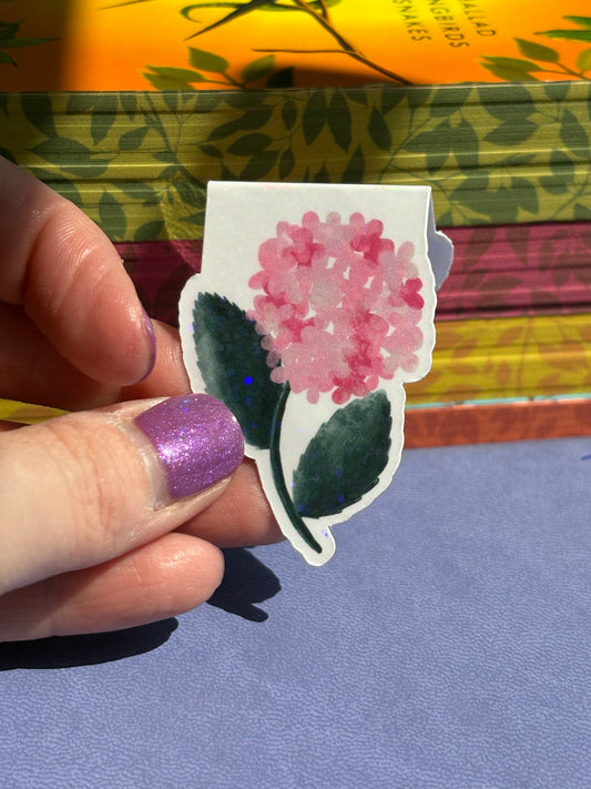 Hydrangea Magnetic Bookmarks – Original Hand-Drawn Design in 3 Colors