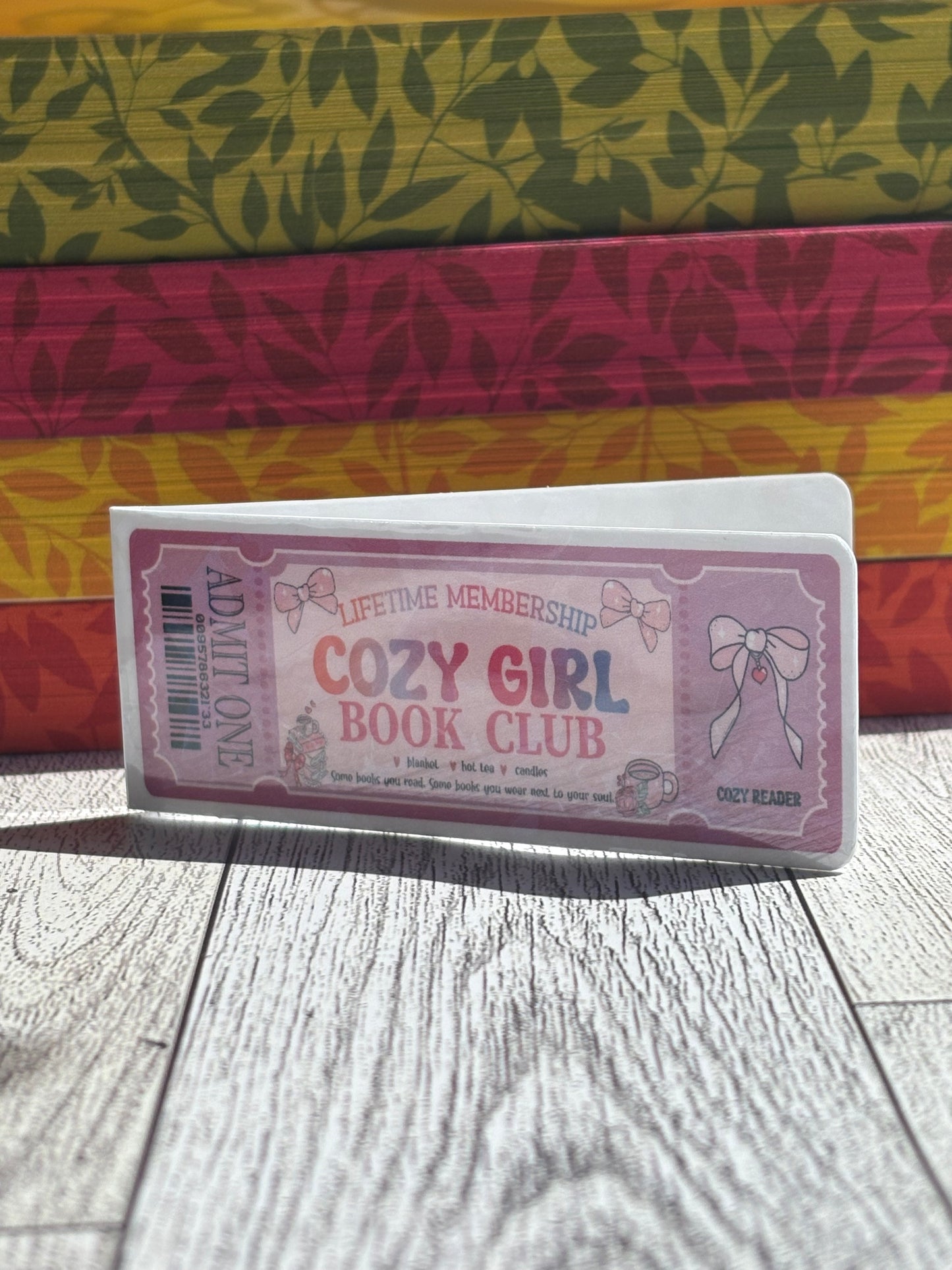 Book Club Ticket Magnetic Bookmarks – Fun Membership-Style Reading Accessories