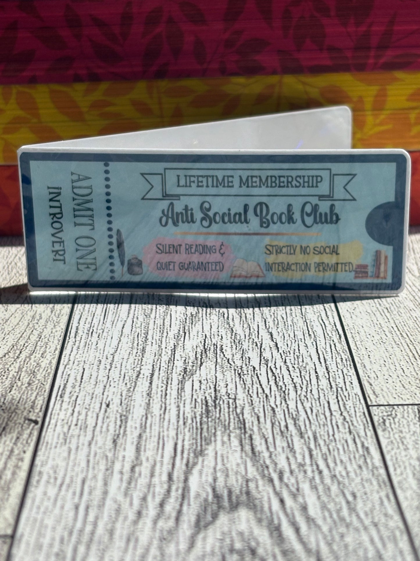 Book Club Ticket Magnetic Bookmarks – Fun Membership-Style Reading Accessories