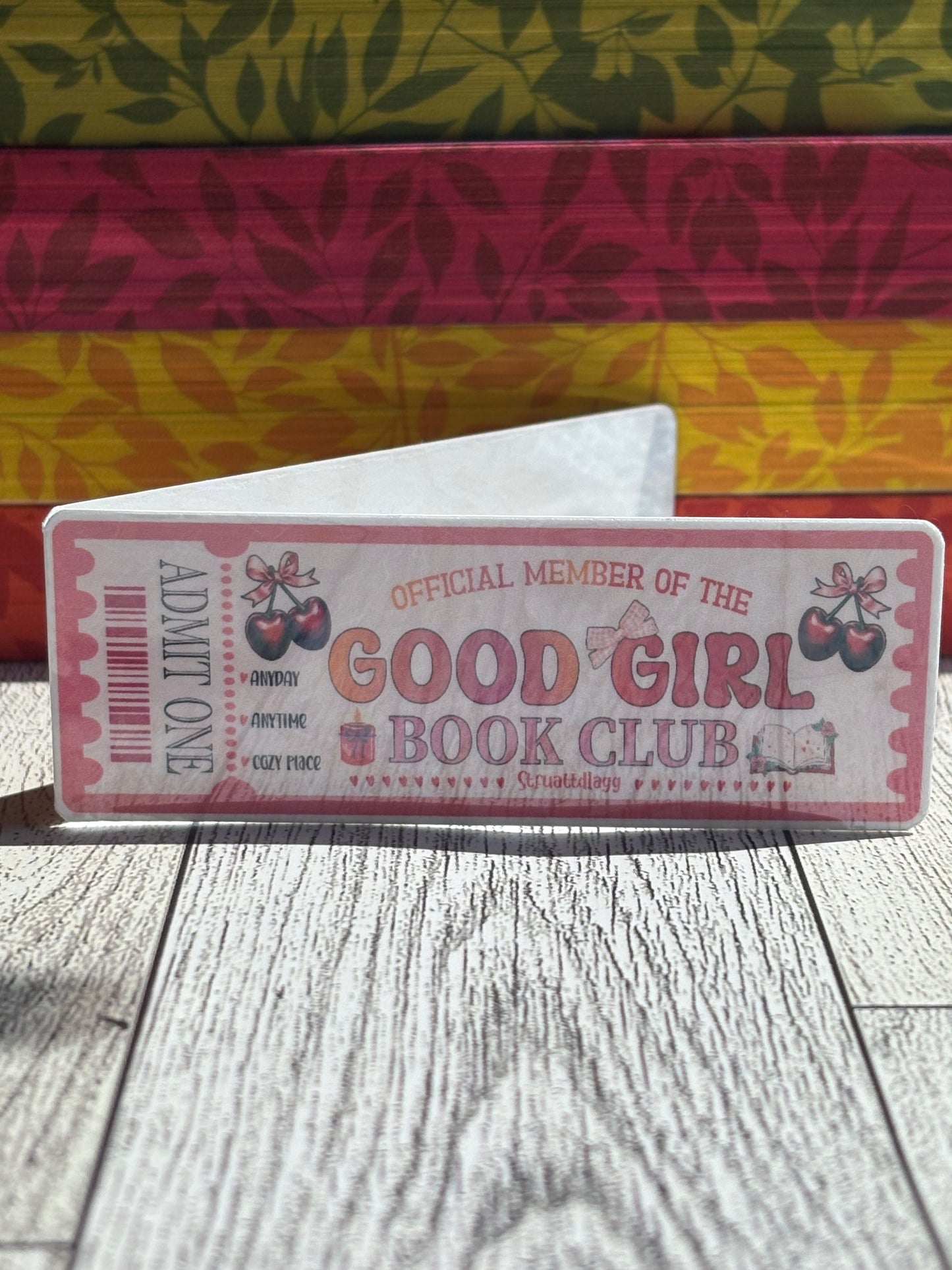 Book Club Ticket Magnetic Bookmarks – Fun Membership-Style Reading Accessories