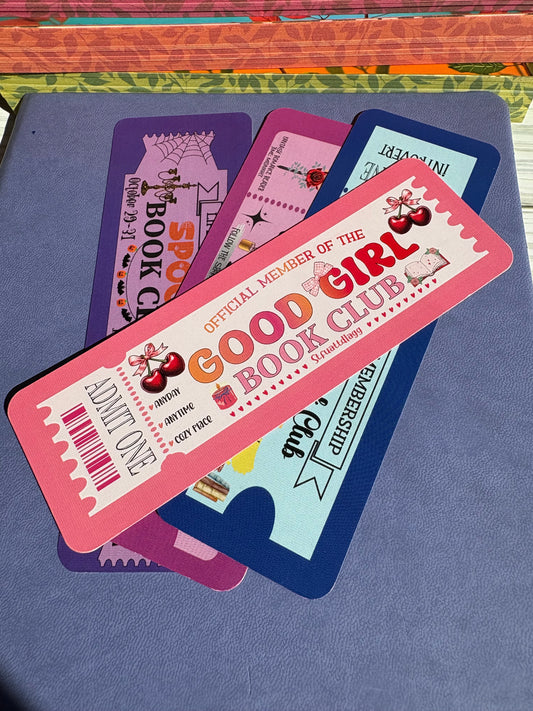 Book Club Ticket Bookmarks | Fun & Collectible Reading Accessories for Every Genre