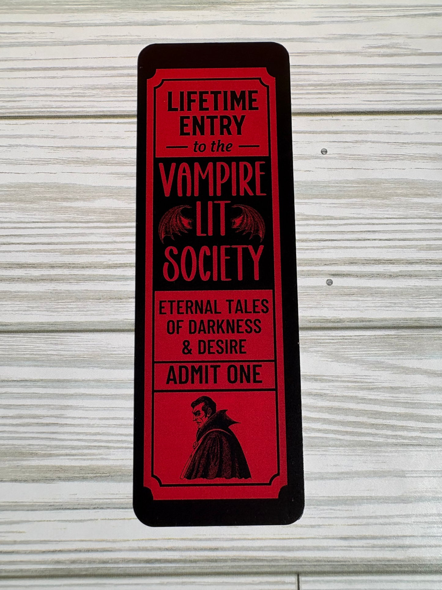 Literary Ticket Bookmarks – Dark Academia, Gothic, Fantasy & Banned Book Designs