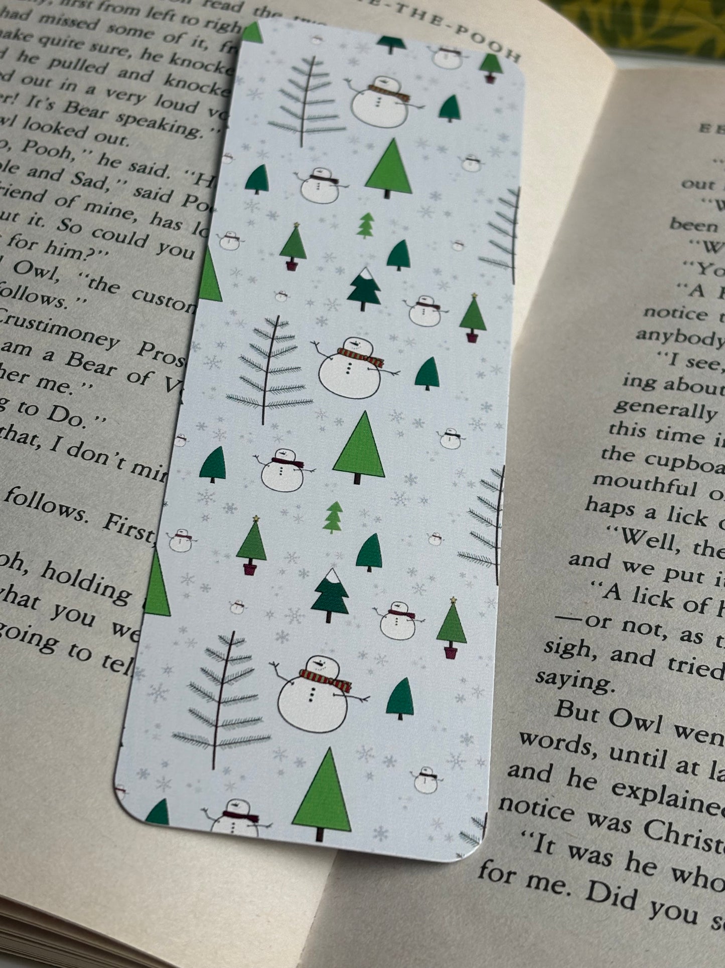 Snowman Winter Wonderland Bookmark — Cozy Winter Reading Gift