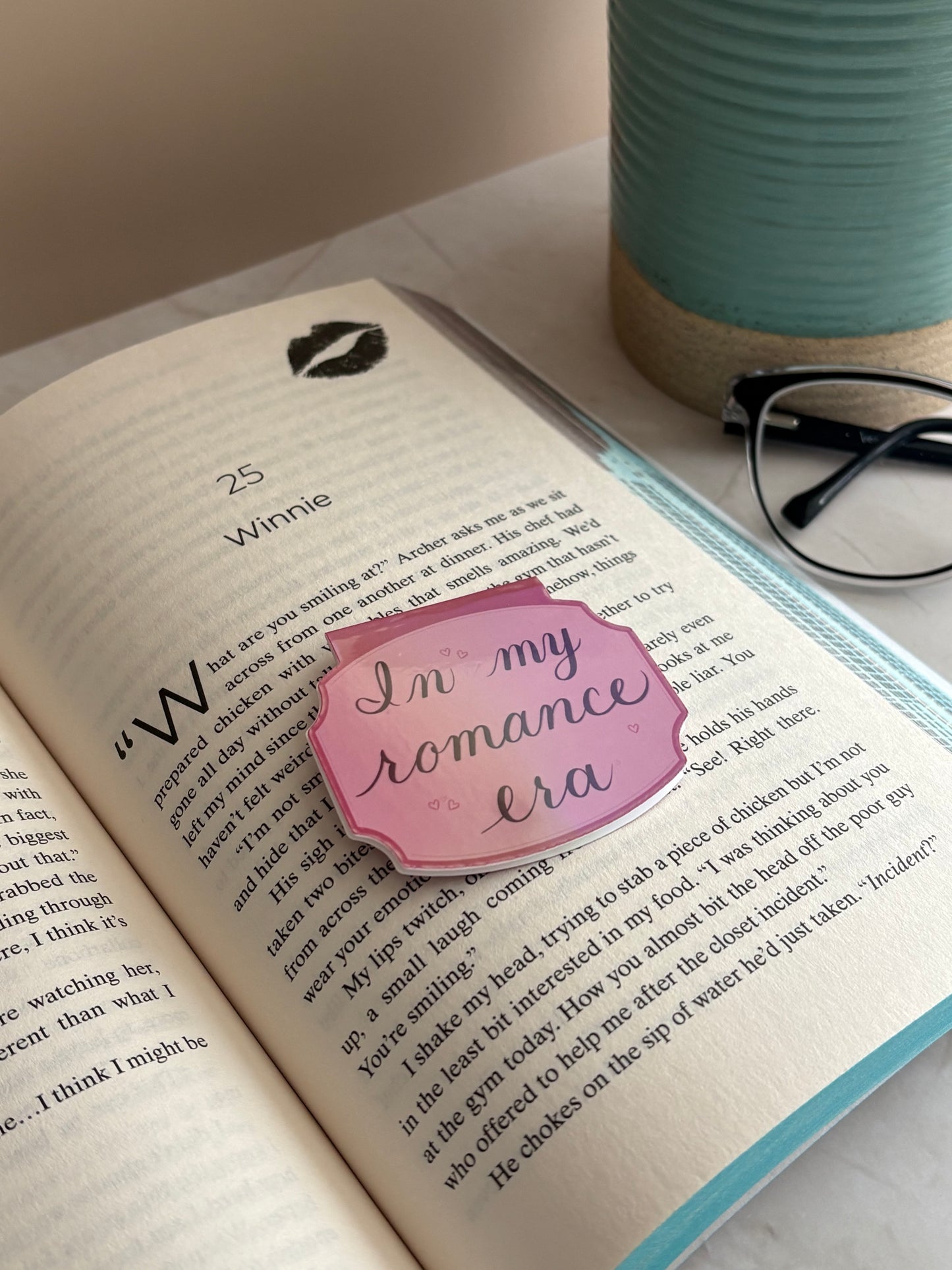 Romance Reader Bookmark – Choose Your Chaos | Spicy Romance Book Lover Gift | Hand Lettered Bookmark | Romance Era Collection