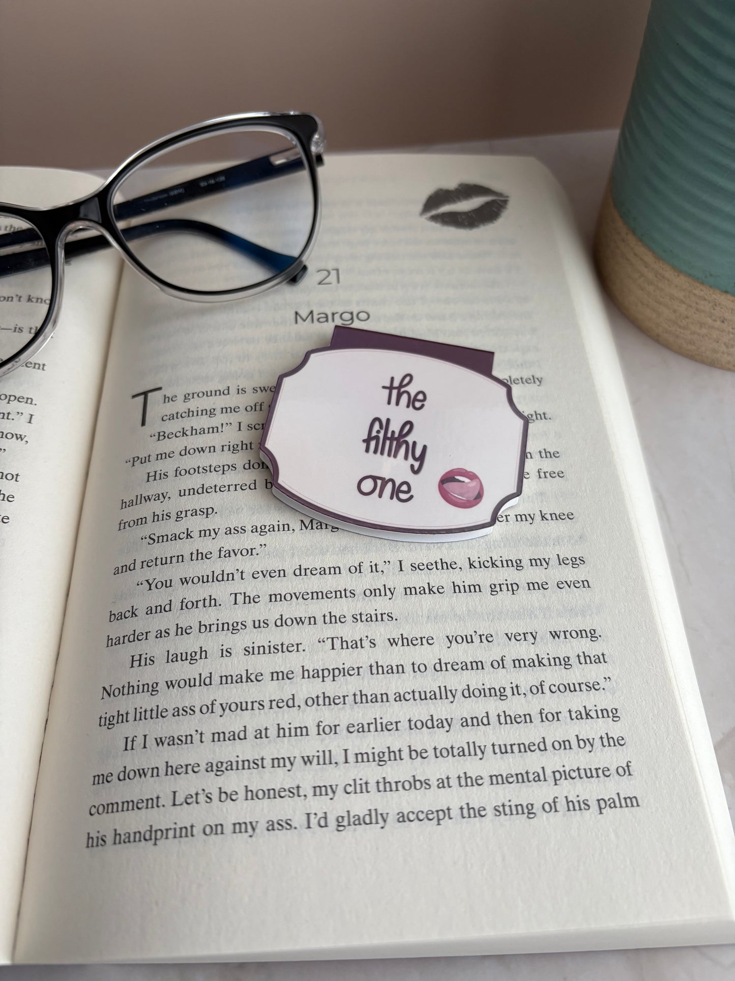Romance Reader Bookmark – Choose Your Chaos | Spicy Romance Book Lover Gift | Hand Lettered Bookmark | Romance Era Collection