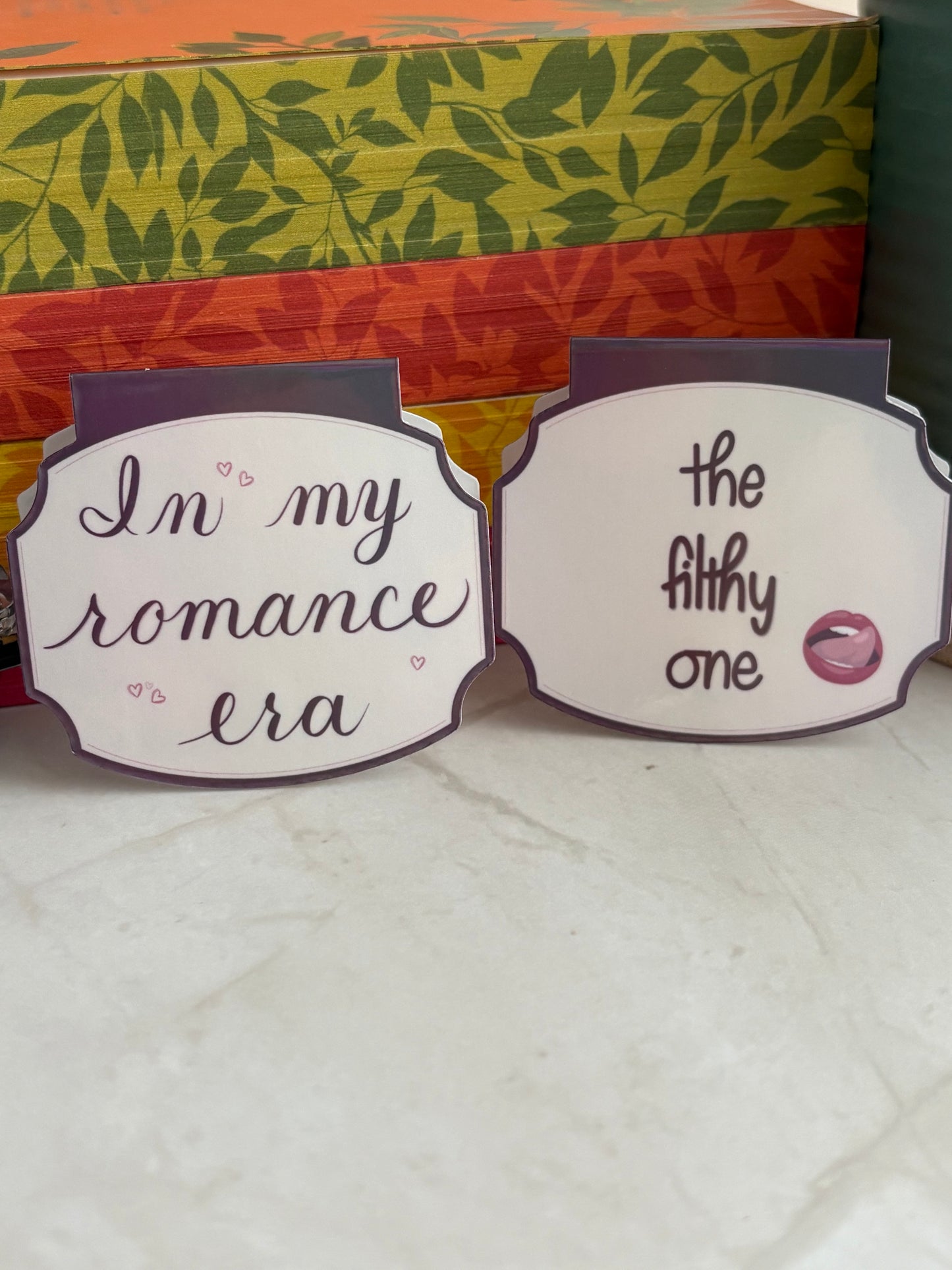 Romance Reader Bookmark – Choose Your Chaos | Spicy Romance Book Lover Gift | Hand Lettered Bookmark | Romance Era Collection