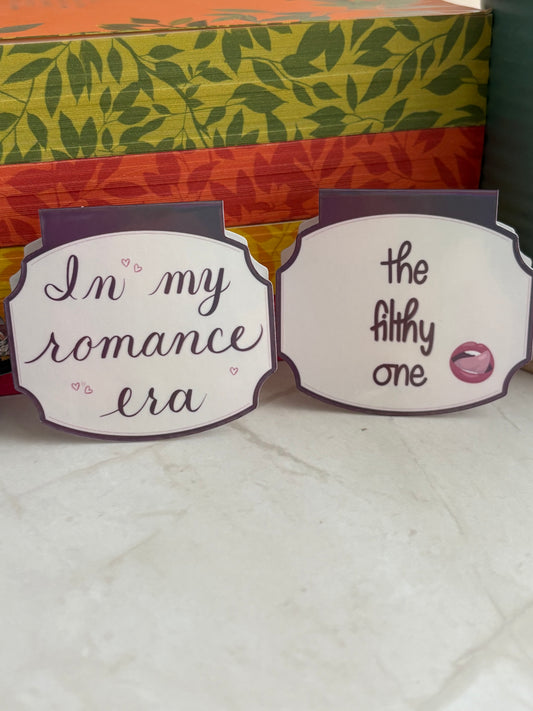Romance Reader Bookmark – Choose Your Chaos | Spicy Romance Book Lover Gift | Hand Lettered Bookmark | Romance Era Collection