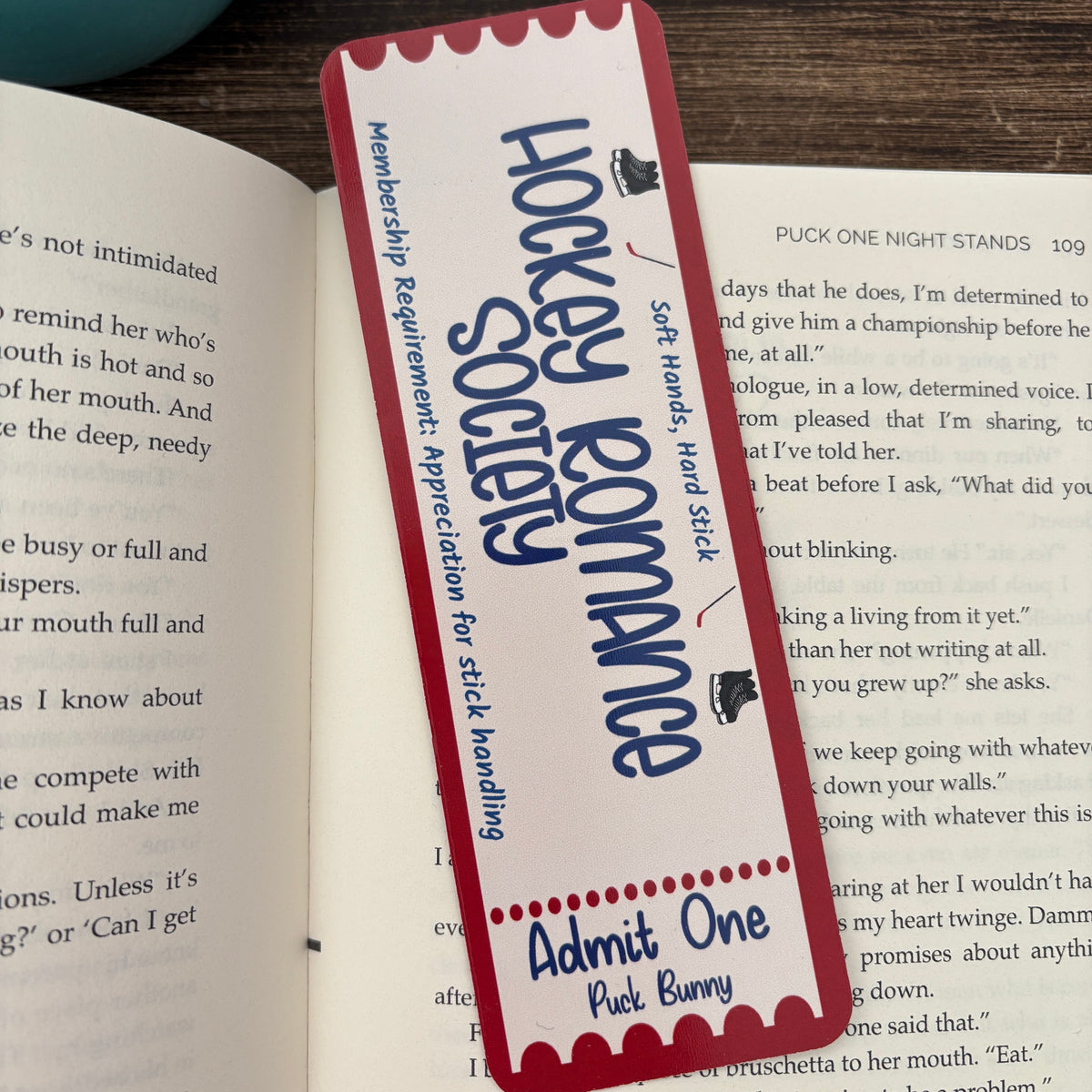 Hockey Romance Society Bookmark | Sports Romance Book Lover Gift