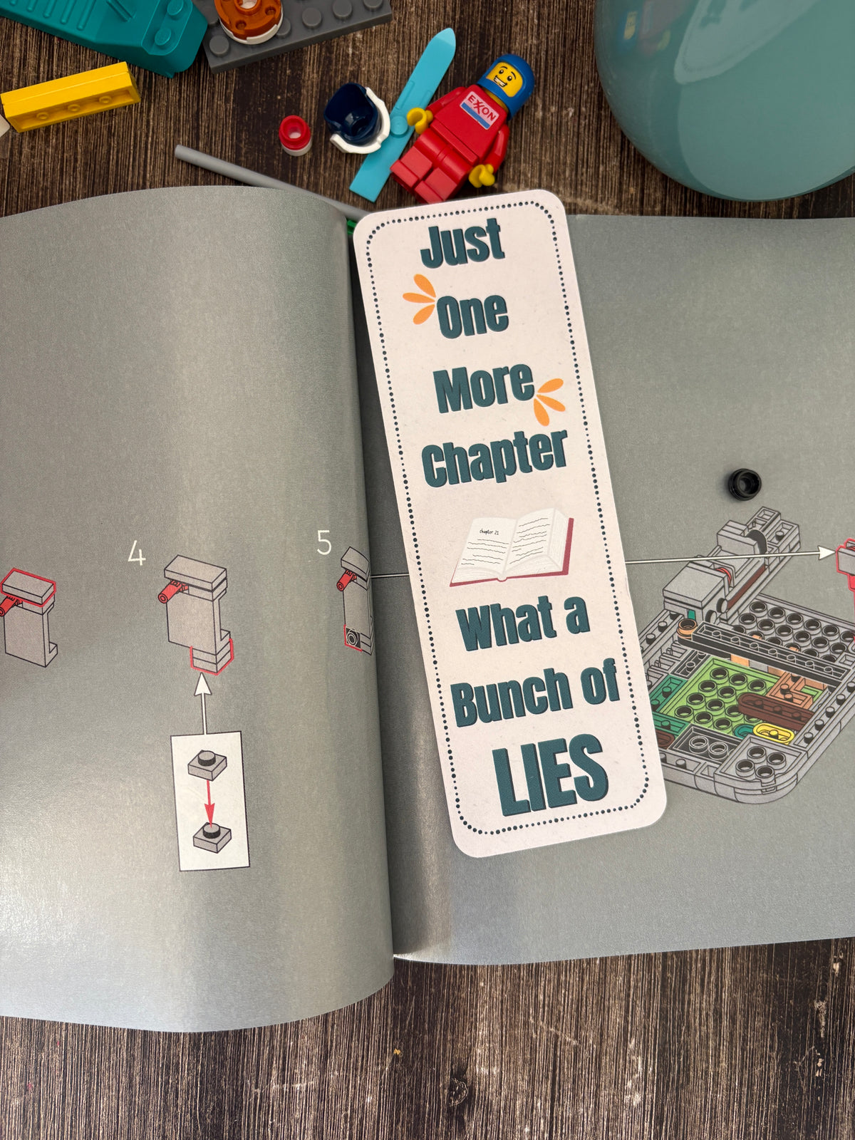 Just One More Chapter Bookmark | Funny Book Lover Bookmark