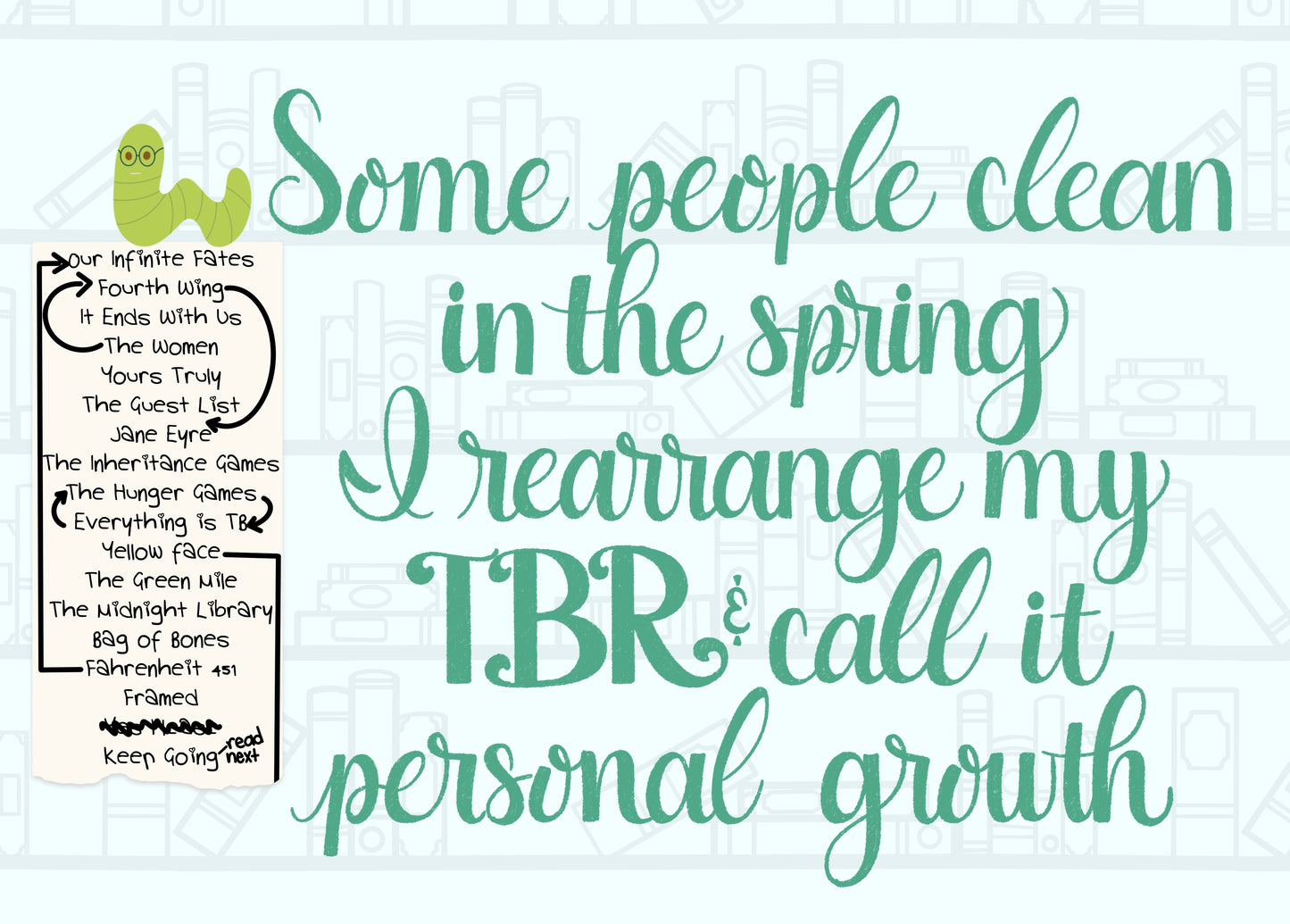 The Snarky Bookworm 2026 Wall Calendar | A Year of Bookish Snark by The Crafty Lizard