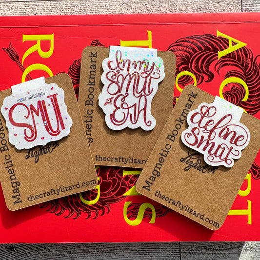 Smut-Themed Magnetic Bookmarks - Funny and Durable Page Markers for Book Lovers and Romance Readers